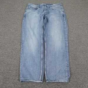 Rag & Bone Jeans Mens 36x28 Blue Light Wash Fit 3 Athletic Gordon Stretch Denim